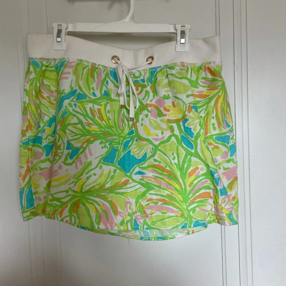 Lilly Pulitzer Pull On Skirt. Elephant Ear, L - Picture 2 of 5